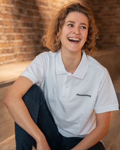#teampenny Poloshirt weiß Miniaturansicht