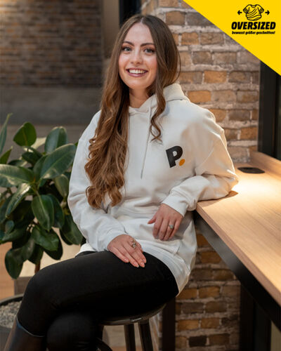 #bebold Hoodie weiß Miniaturansicht